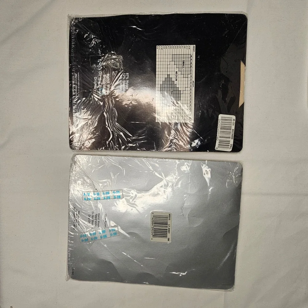 Vintage Ultra Sheer Pantyhose Lot 2 Beechwood Control Top Light Grey‎ Small